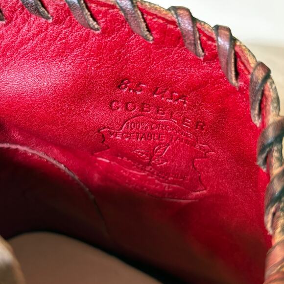 NEW Bed Stu Tania Black Rustic Crimson Ankle Boots 8.5 Women’s Handmade Mexico - Picture 13 of 14